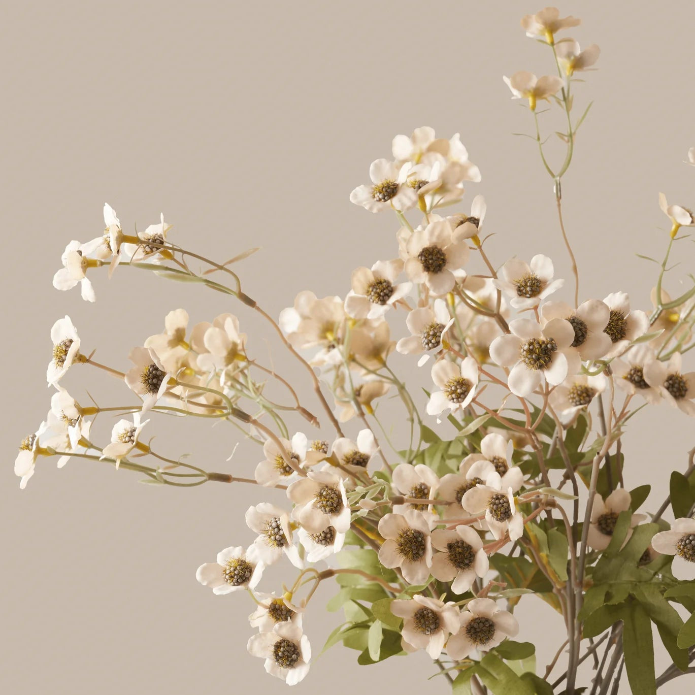 FAUX Wax Flower - Creamy