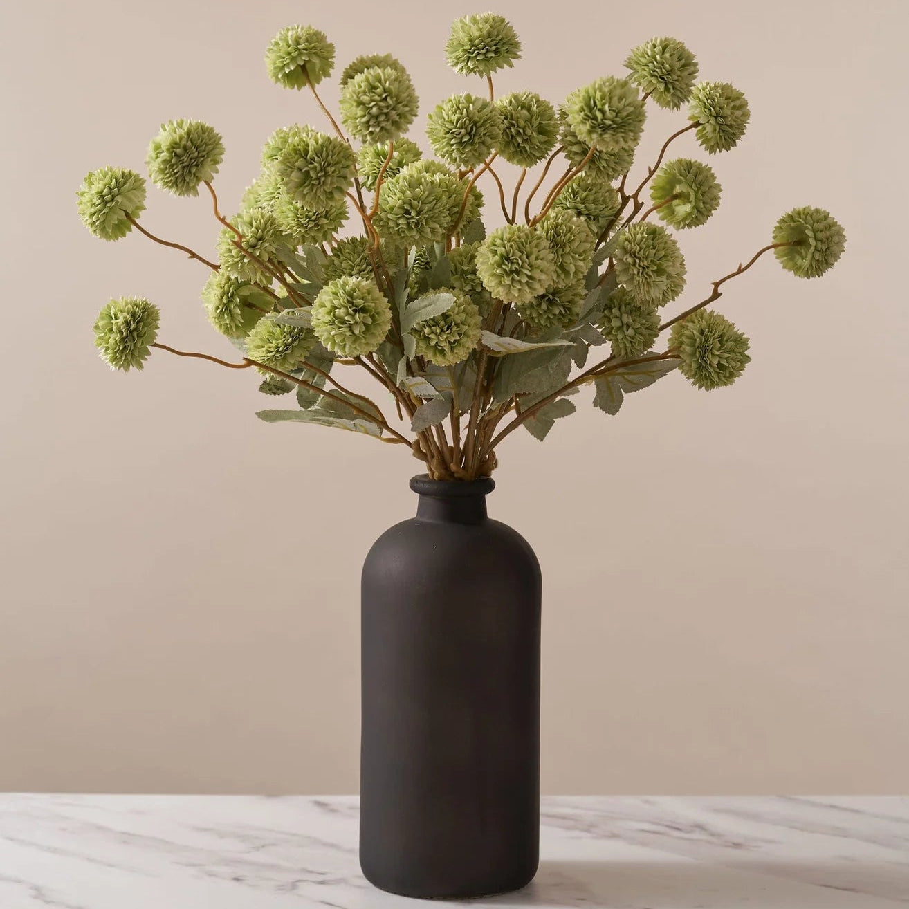 FAUX Kiku Flower - Moss