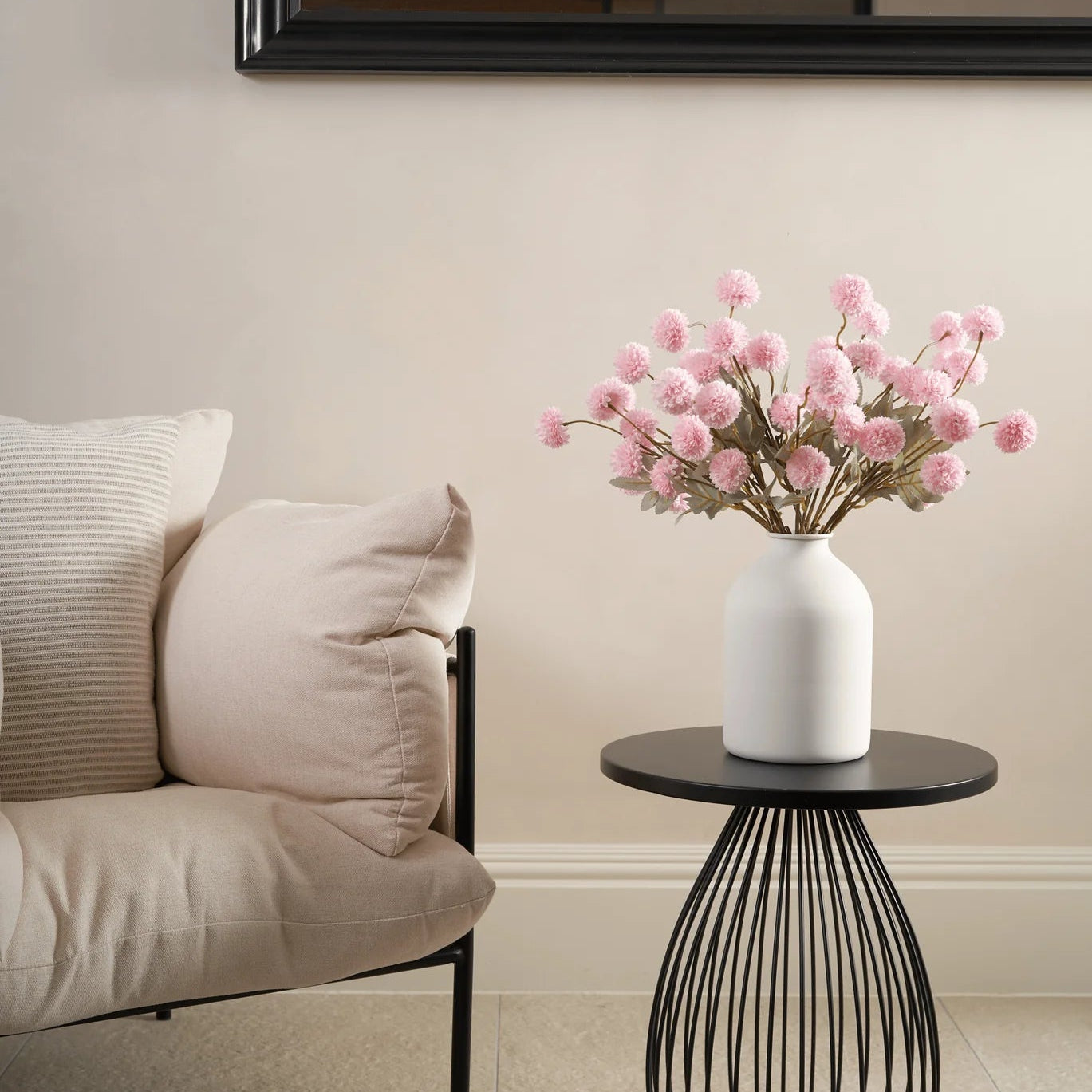 FAUX Kiku Flower - Pink