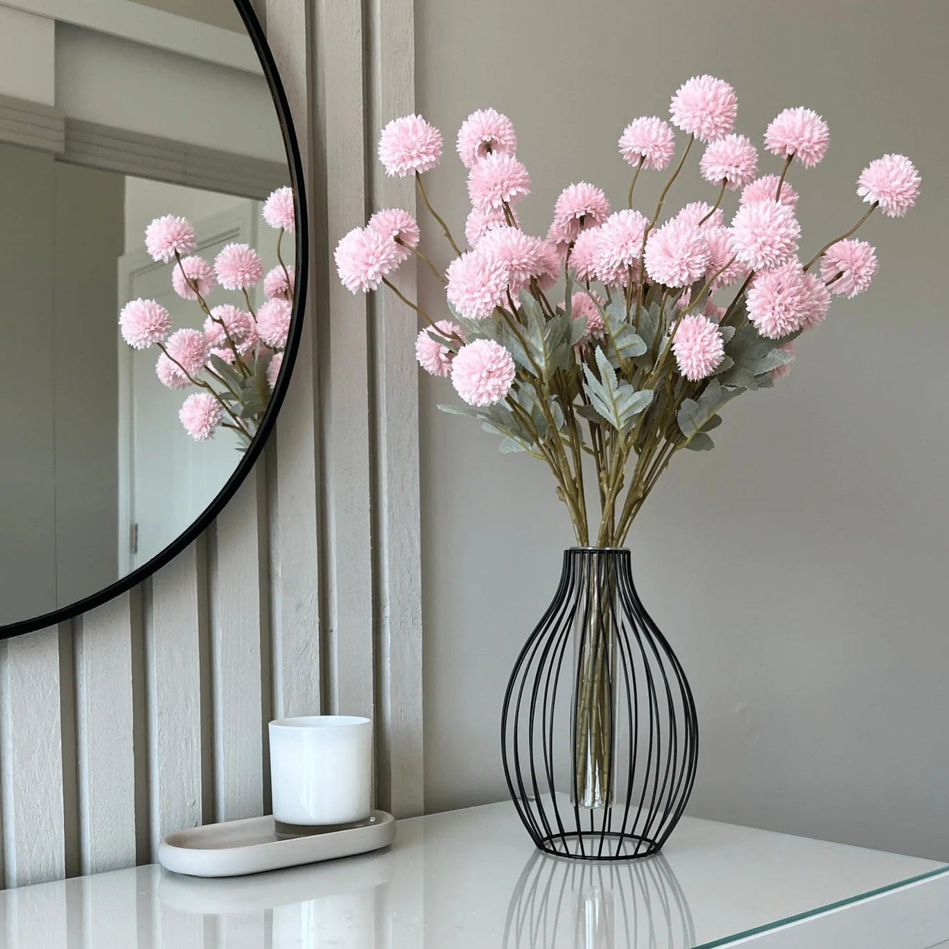 FAUX Kiku Flower - Pink