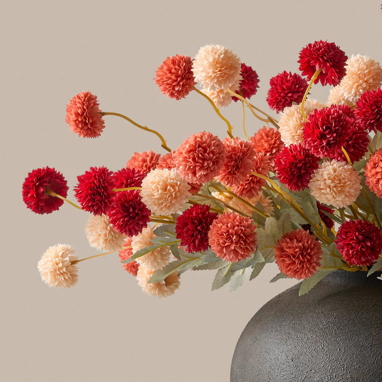 FAUX Kiku Flower LUXE - Sunset Glow