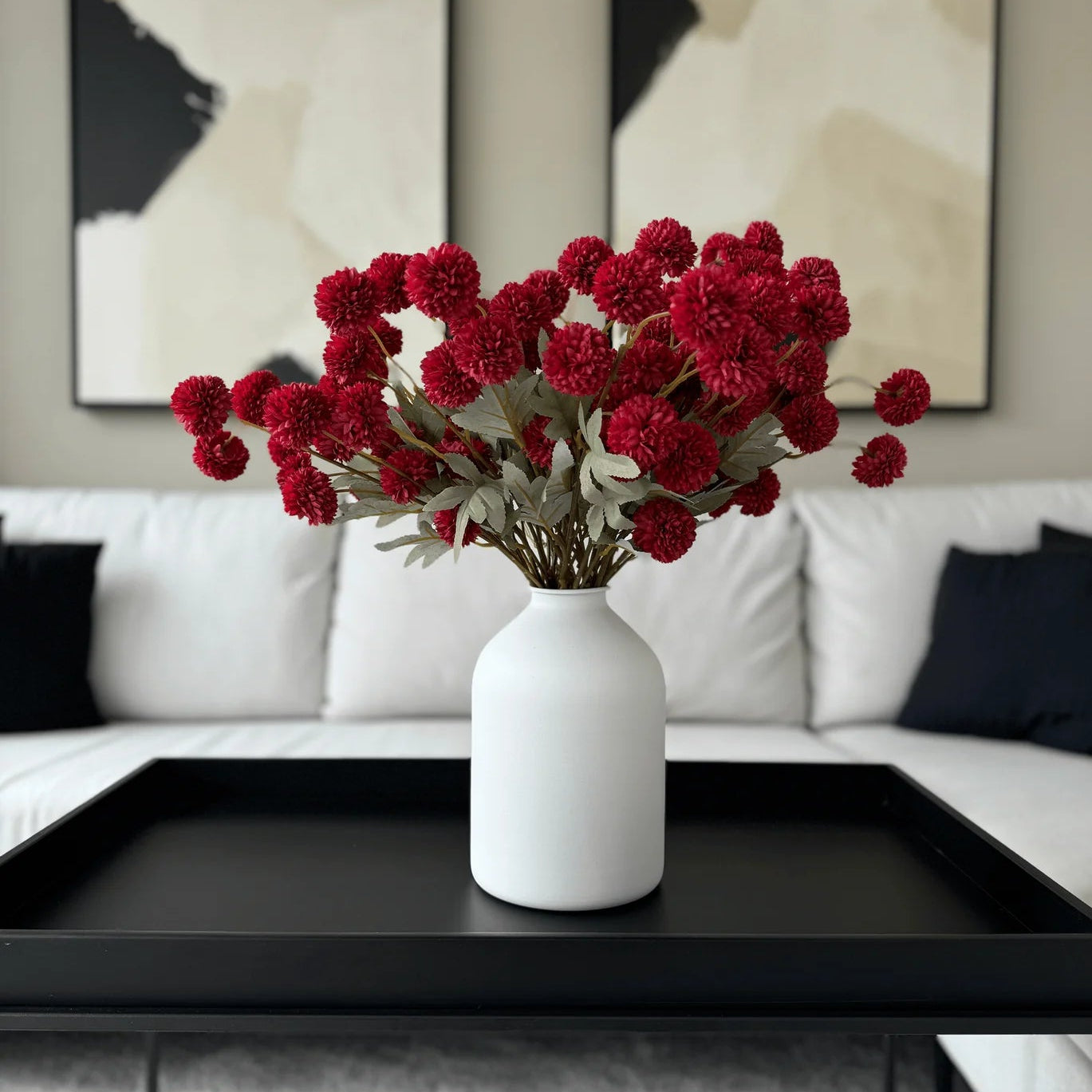 FAUX Kiku Flower - Valentine