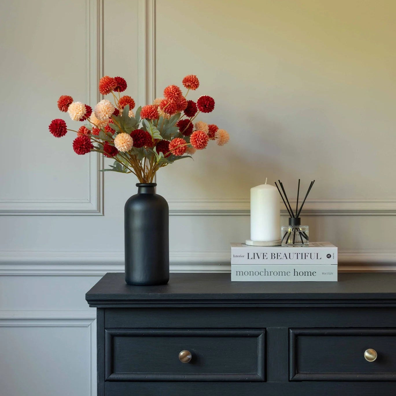 FAUX Kiku Flower - Warm Autum