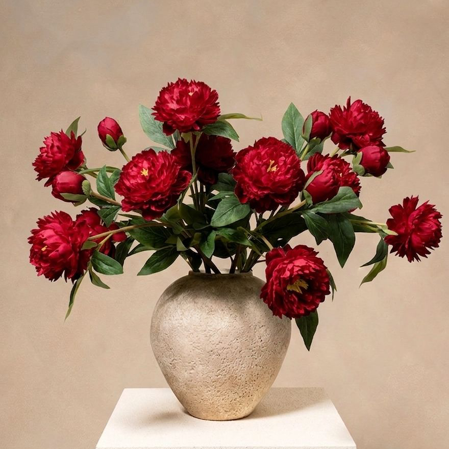 Peonies - Valentine Red